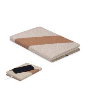 CORTONA - A5 anteckningsbok/15W laddare