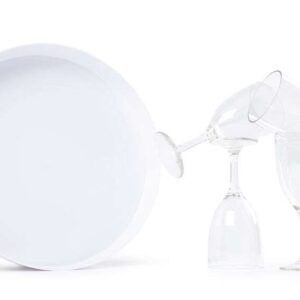 Glas och bricka neutral